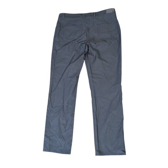 Peter Millar Brentwood Performance Flannel Pants Mens 35x32 Iron Gray Stretch At - Picture 2 of 9